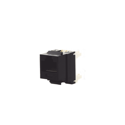 PANDUIT - Conector Jack Estilo 110 (de Impacto), Tipo Keystone, Categoría 5e, de 8 Posiciones y 8 Cables, Color Negro