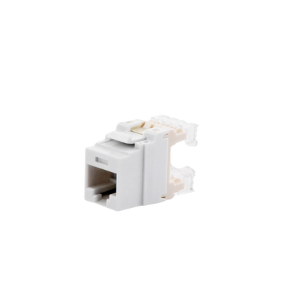 PANDUIT - Conector Jack Estilo 110 (de Impacto), Tipo Keystone, Categoría 5e, de 8 Posiciones y 8 Cables, Color Blanco