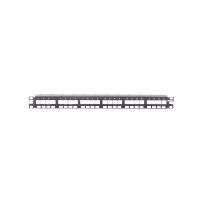PANDUIT - Panel de Parcheo Modular Keystone (Sin Conectores), Numerado y Espacio para Etiquetas, de 24 Puertos, 1UR