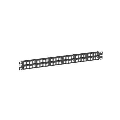 PANDUIT - Panel de Parcheo Modular de Alta Densidad, Keystone (Sin Conectores), Identificación con Etiqueta Adhesiva, de 48 Puertos en 1 UR