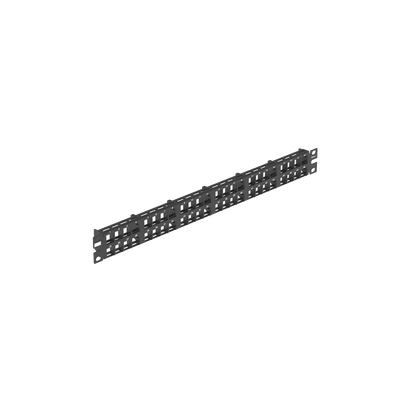 PANDUIT - Panel de Parcheo Modular de Alta Densidad, Keystone (Sin Conectores), Identificación con Etiqueta Adhesiva, de 48 Puertos en 1 UR