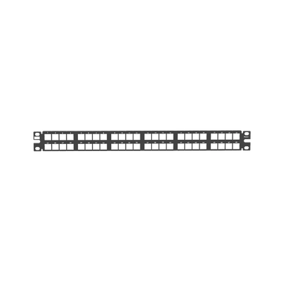 PANDUIT - Panel de Parcheo Modular de Alta Densidad, Keystone (Sin Conectores), Identificación con Etiqueta Adhesiva, de 48 Puertos en 1 UR