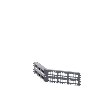 PANDUIT - Panel de Parcheo Modular Keystone (Sin Conectores), Angulado, de 48 Puertos, 2UR