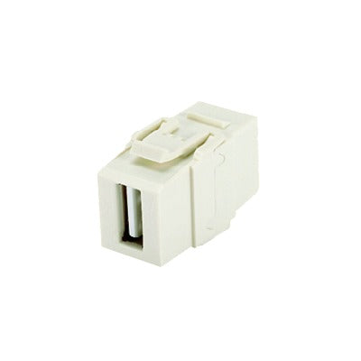 PANDUIT - Módulo Acoplador USB 2.0, Hembra a Hembra, Tipo Keystone, Color Blanco Mate