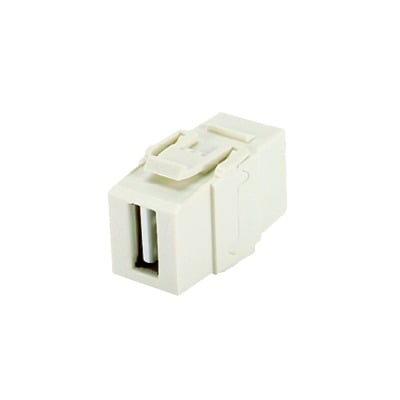 PANDUIT - Módulo Acoplador USB 2.0, Hembra a Hembra, Tipo Keystone, Color Blanco Mate