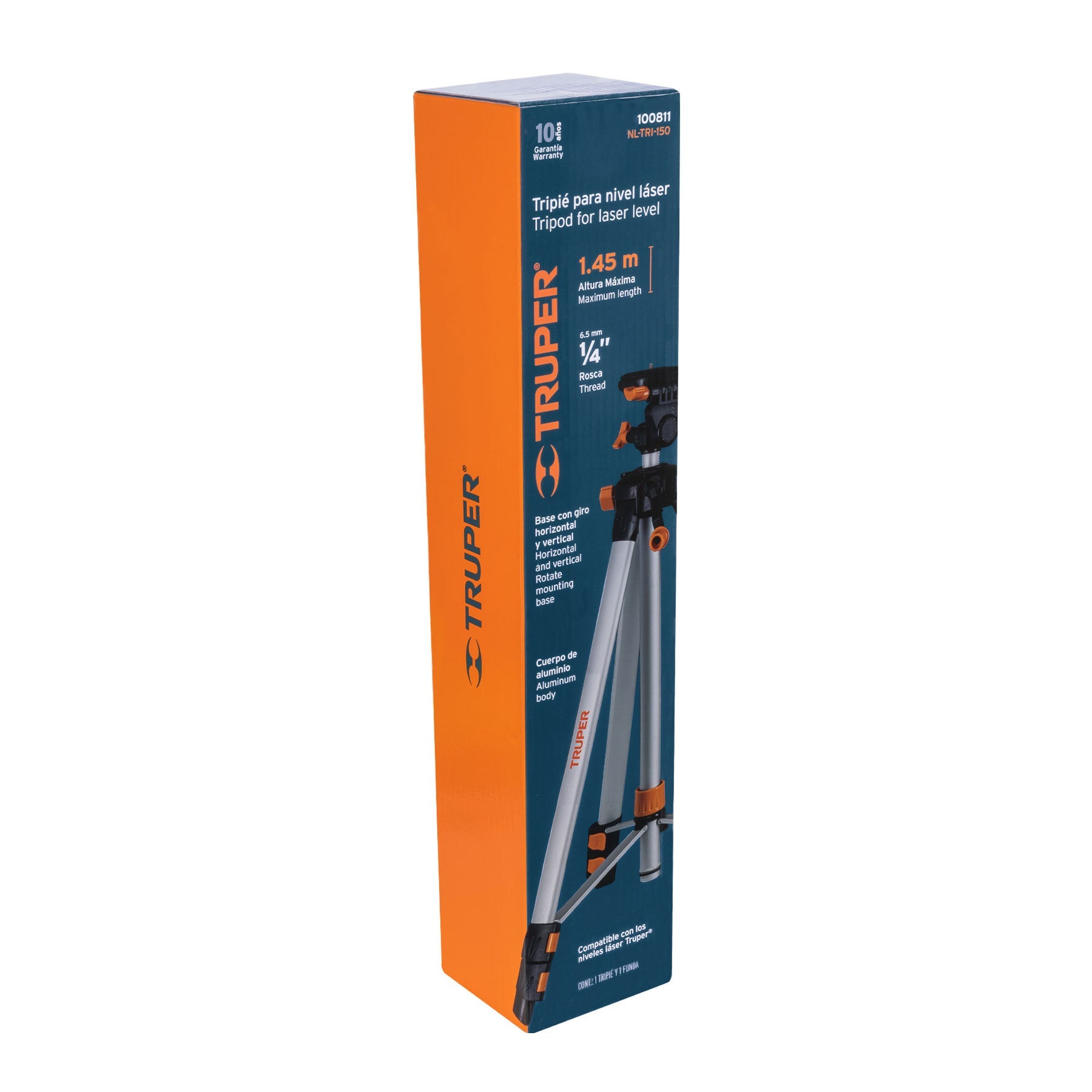 Tripie telescopico para nivel laser, altura max. 1.45 m
