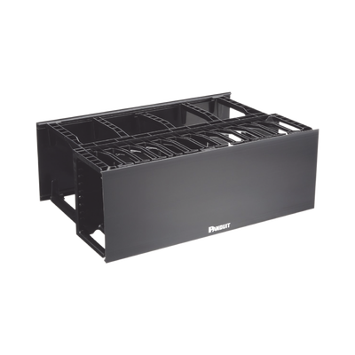PANDUIT - Organizador de Cables Horizontal NetManager de Alta Densidad, Doble (Frontal y Posterior), Para Rack de 19in, 4UR