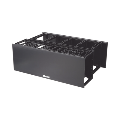 PANDUIT - Organizador de Cables Horizontal NetManager de Alta Densidad, Doble (Frontal y Posterior), Para Rack de 19in, 4UR