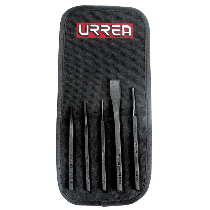 Urrea - Juego de punzones y cinceles 5 piezas
