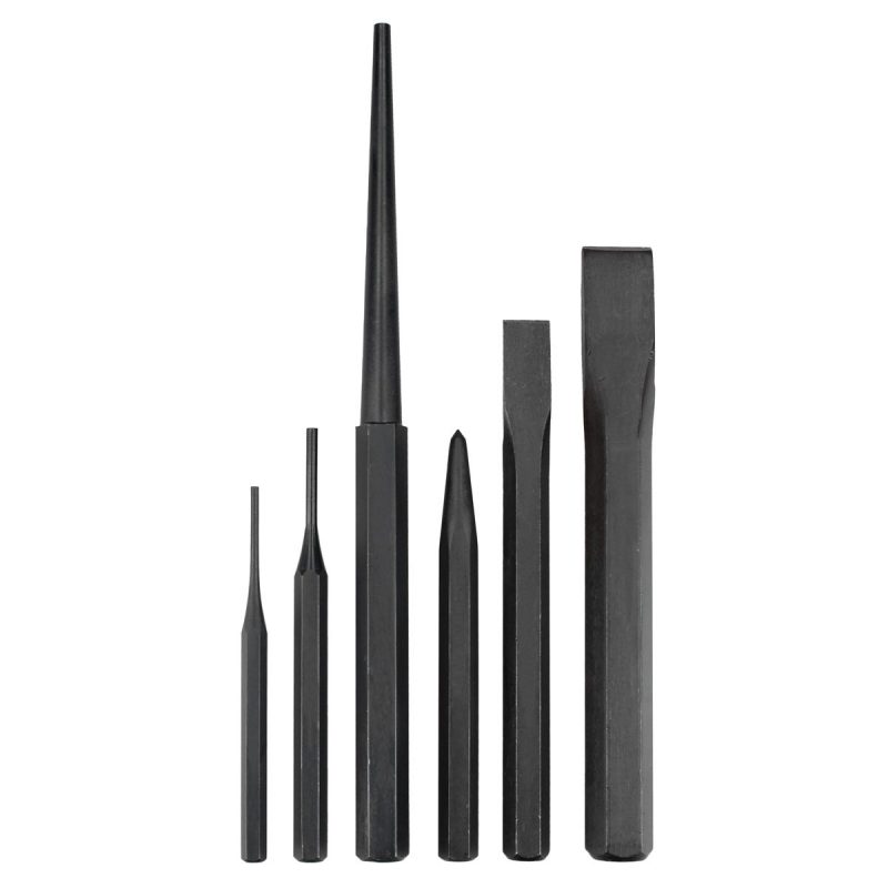 Urrea -Juego de puntos, punzones, cinceles y botadores, 12 piezas