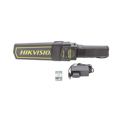 HIKVISION - Detector de Metales Portátil / Ligero y Fácil de Utilizar / Alerta Visual, Audible y de Vibración / A Prueba de Caídas (1 Metro) / Incluye Funda para Cinturón y Batería