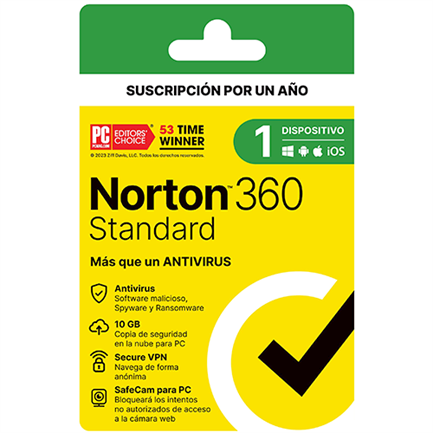 NORTON - Licencia Norton 360 Standard 1 Dispositivo 1 Año 21443411
