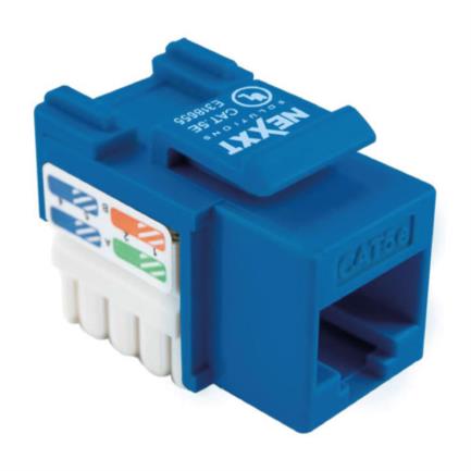 NEXXT SOLUTIONS - Módulo de Red Sin Blindaje Nexxt Solutions Keystone Jack Cat5e Tipo 110 Azul