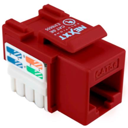NEXXT SOLUTIONS - Modulo Sin blindaje Nexxt Solutions Keystone Jack Cat5e Tipo 110 Rojo