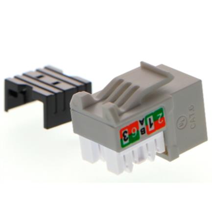 NEXXT SOLUTIONS - Modulo Sin blindaje Nexxt Solutions  Keystone Jack Cat6 Tipo 110 Gris