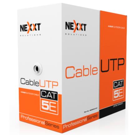 NEXXT SOLUTIONS - Cable Nexxt Solutions Cat5e UTP 100MHz 4P CM 305m 24AWG Gris