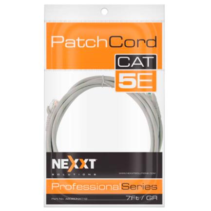 NEXXT SOLUTIONS - Cable de Conexión Red Nexxt Solutions Cat5e 100 MHz 2.31m 24 AWG Color Gris