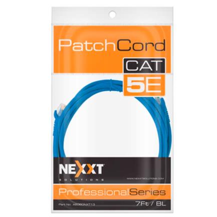NEXXT SOLUTIONS - Cable de Conexión Red Nexxt Solutions Cat5e 100 MHz 2.31m 24 AWG Color Azul