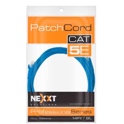 NEXXT SOLUTIONS - Cable de Conexión Red Nexxt Solutions Cat5e 100 MHz 4.27m 24 AWG Color Azul