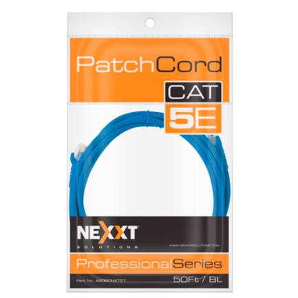 NEXXT SOLUTIONS - Cable de Conexión Red Nexxt Solutions Cat5e 100 MHz 15.24m 24 AWG Color Azul