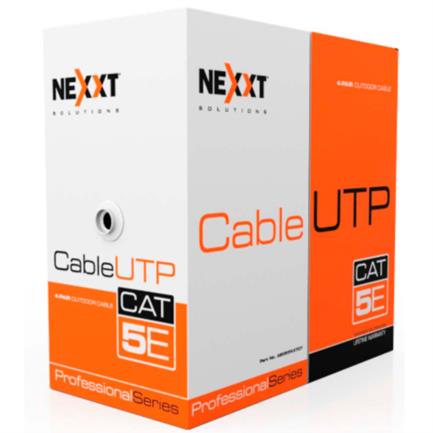 NEXXT SOLUTIONS - Cable Nexxt Solutions Cat5e UTP 100MHz 4P CM 305m 24AWG Negro