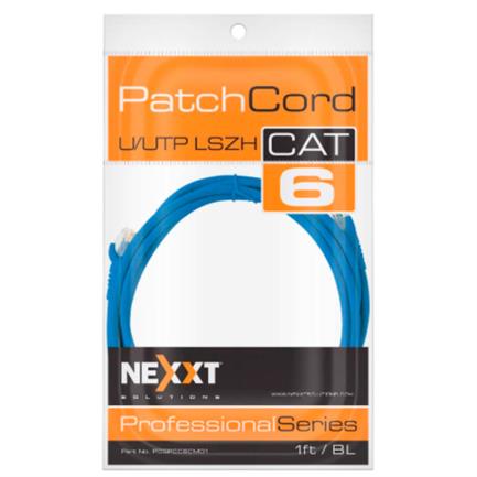 NEXXT SOLUTIONS - Cable de Conexion Nexxt Solutions UTP Cat6 30 cm CM Type Azul
