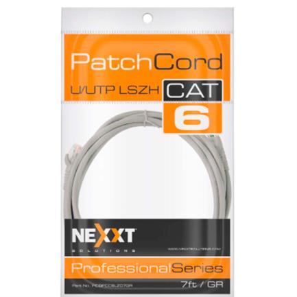 NEXXT SOLUTIONS - Cable de Conexion Nexxt Solutions U/UTP Cat6 210 Mts LSZ2H  (Compuesto sin Halogeno de Baja Toxicidad) Gris
