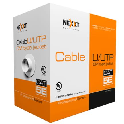 NEXXT SOLUTIONS - Cable Nexxt Solutions Professional Cat5e UTP 4P 24AWG CM 305m Gris