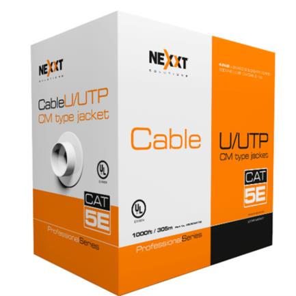 NEXXT SOLUTIONS - Cable Nexxt Solutions Professional Cat5e UTP 4P 24AWG CM 305m Azul