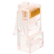 NEXXT SOLUTIONS - Conectores Modulares Nexxt Solutions AW102NXT01 Conector RJ45 Oro sobre Níquel 30µ Cat 5e Sin Blindaje (100 Pzas)