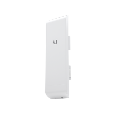 UBIQUITI - NanoStation airMAX M5 CPE, hasta 150 Mbps, frecuencia 5 GHz (5170-5875 MHz) con antena integrada de 16 dBi