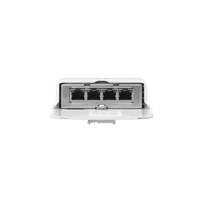 UBIQUITI - Switch PoE 24 V de Paso para Exterior con 4 Puertos Gigabit (1 PoE In, 3 PoE Out) NanoSwitch