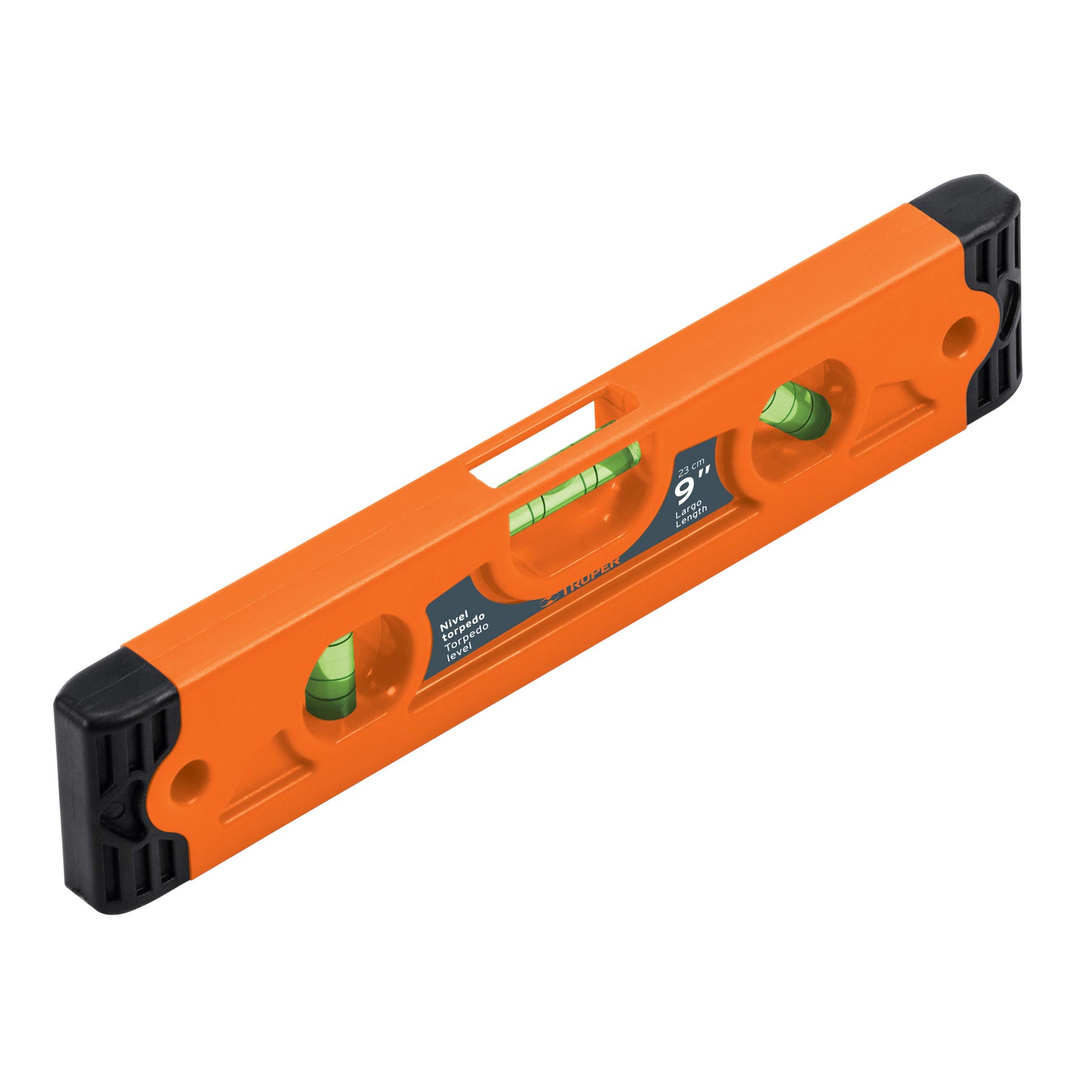 Nivel torpedo magnetico de 9' con cuerpo de ABS, Truper