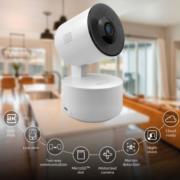 NEXXT SOLUTIONS HOME - Cámara de Vigilancia Nexxt Home NHC-P710 2K QHD (2304x1296p) 3MP Interior 80° Micrófono Sensores y Parlante Integrados