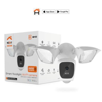 NEXXT SOLUTIONS HOME - Cámara de Vigilancia Nexxt Home NHC-F610 Exterior 2K QHD 2304 x 1296p 3MP 150° Micrófono Sensores y Parlante Integrados