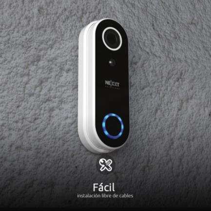 NEXXT SOLUTIONS HOME - Timbre Inteligente con Cámara Nexxt Home NHC-D100 FHD 1080p 110° Micrófono Parlante y Sensor Integrados