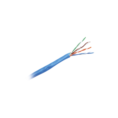 PANDUIT - Bobina de Cable UTP 305 Metros (1000 Pies) de Cobre, NetKey, Azul, Categoría 5e (24 AWG), PVC (CM), de 4 Pares