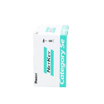 PANDUIT - Bobina de Cable UTP 305 Metros (1000 Pies) de Cobre, NetKey, Gris Claro, Categoría 5e (24 AWG), PVC (CM), de 4 Pares