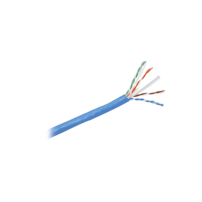 PANDUIT - Bobina de Cable UTP 305 Metros (1000 Pies) de Cobre, NetKey, Reelex, Azul, Categoría 6 (24 AWG), 1000Mbps, PVC (CM), de 4 Pares