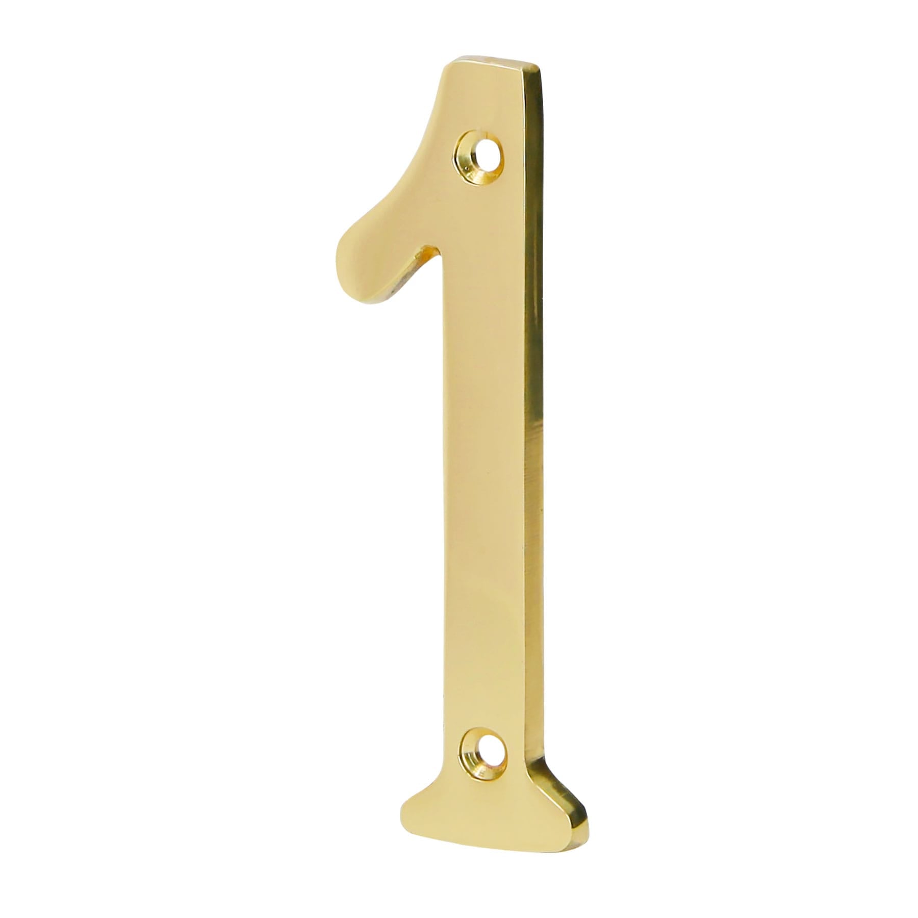 Numero 1 de laton solido 4', HERMEX