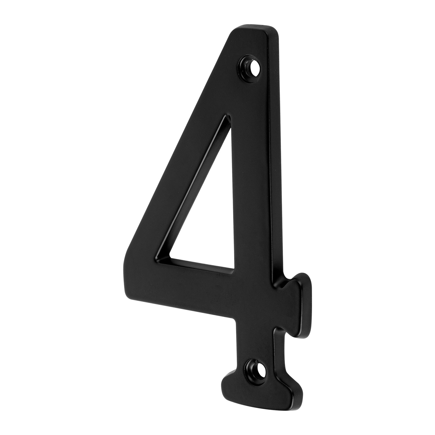 Numero 4 de laton solido 4', negro,  HERMEX