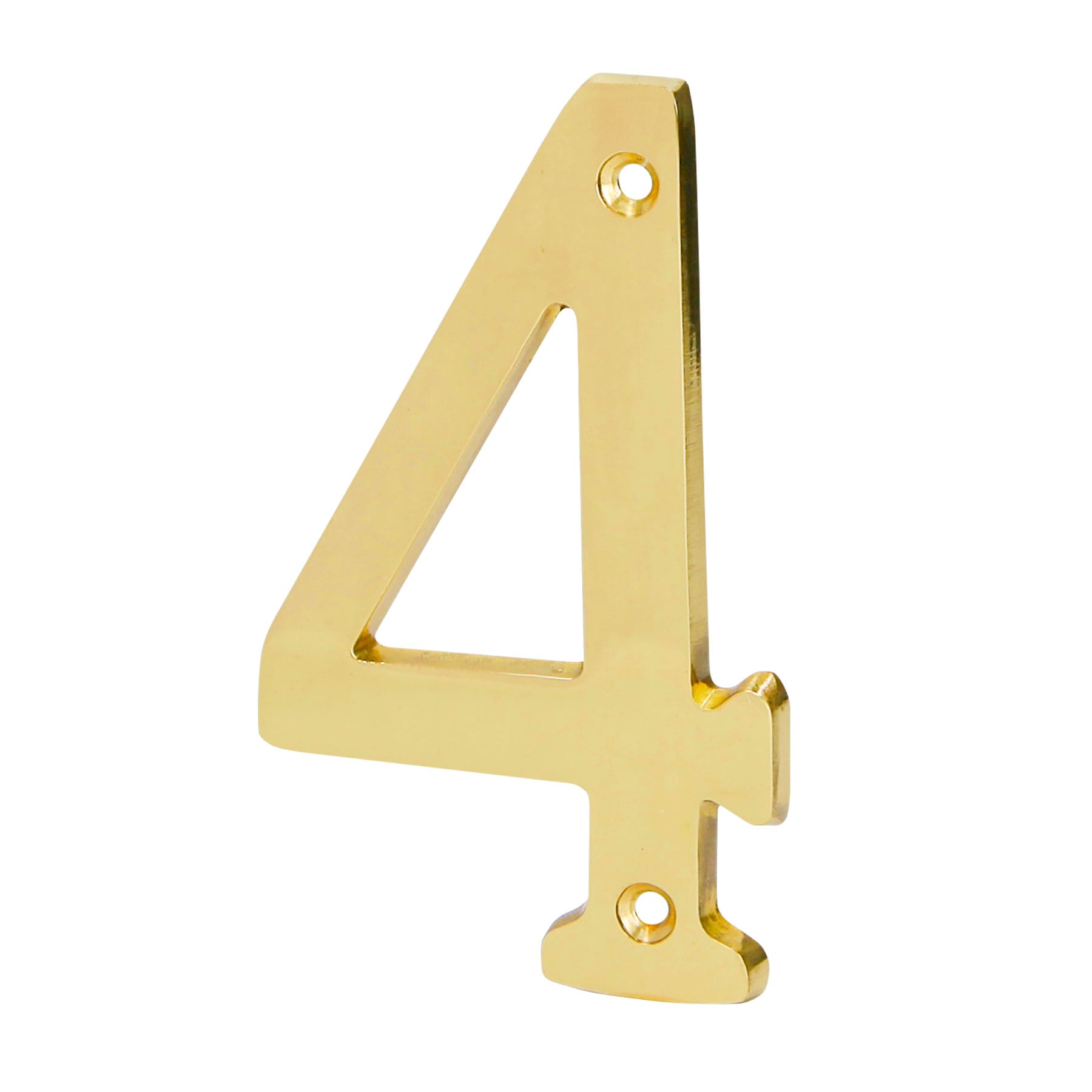 Numero 4 de laton solido 4', HERMEX