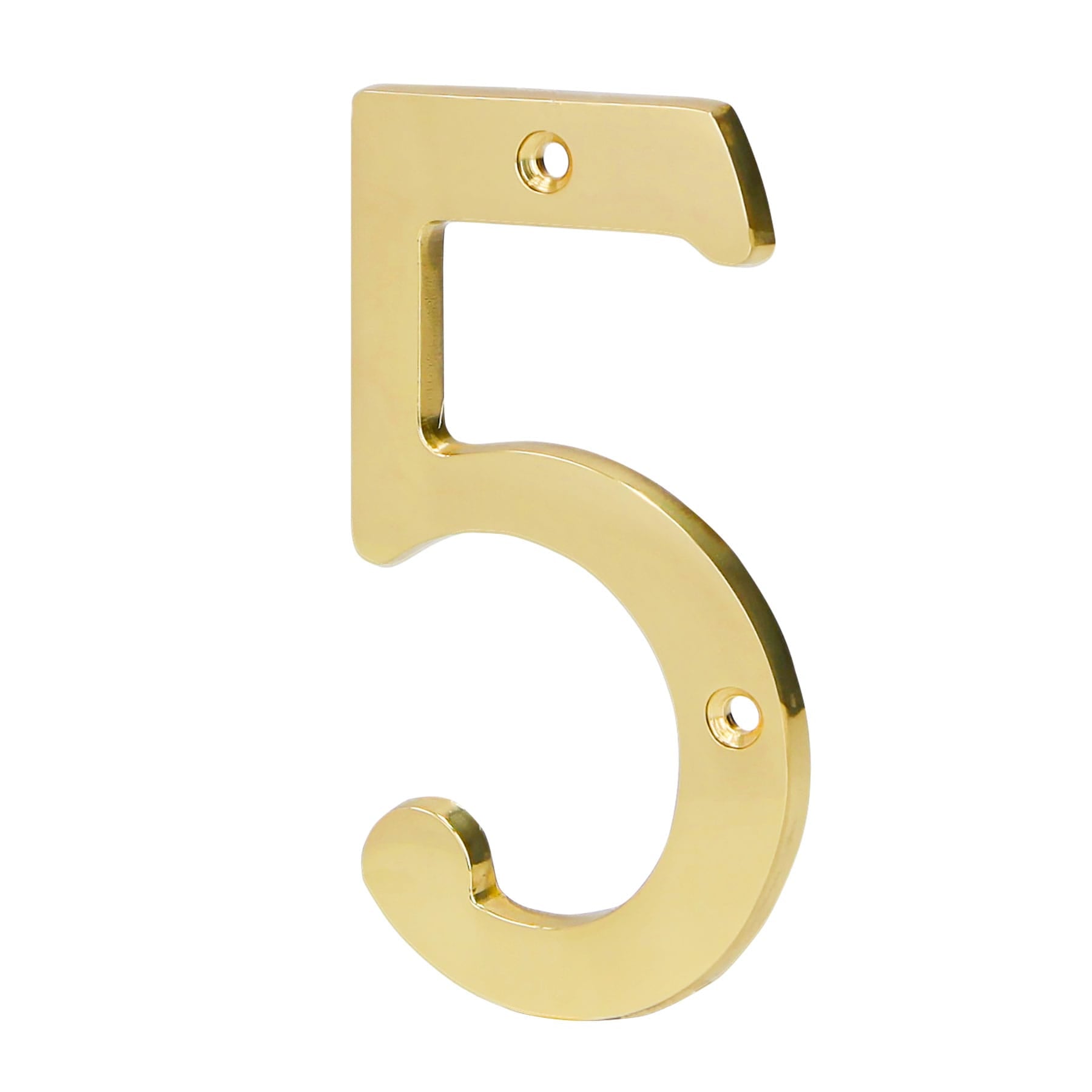 Numero 5 de laton solido 4', HERMEX