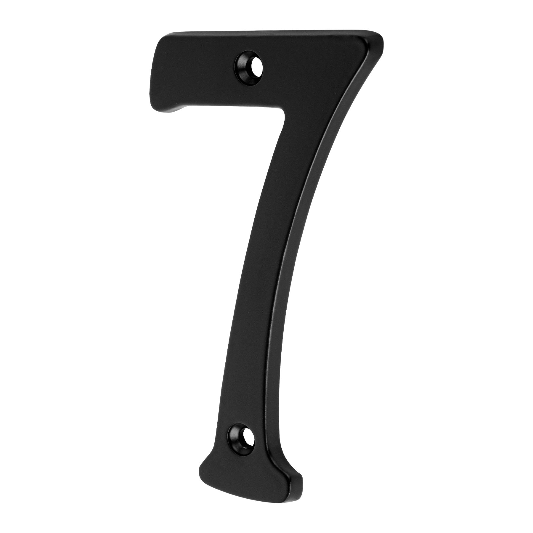 Numero 7 de laton solido 4', negro, HERMEX