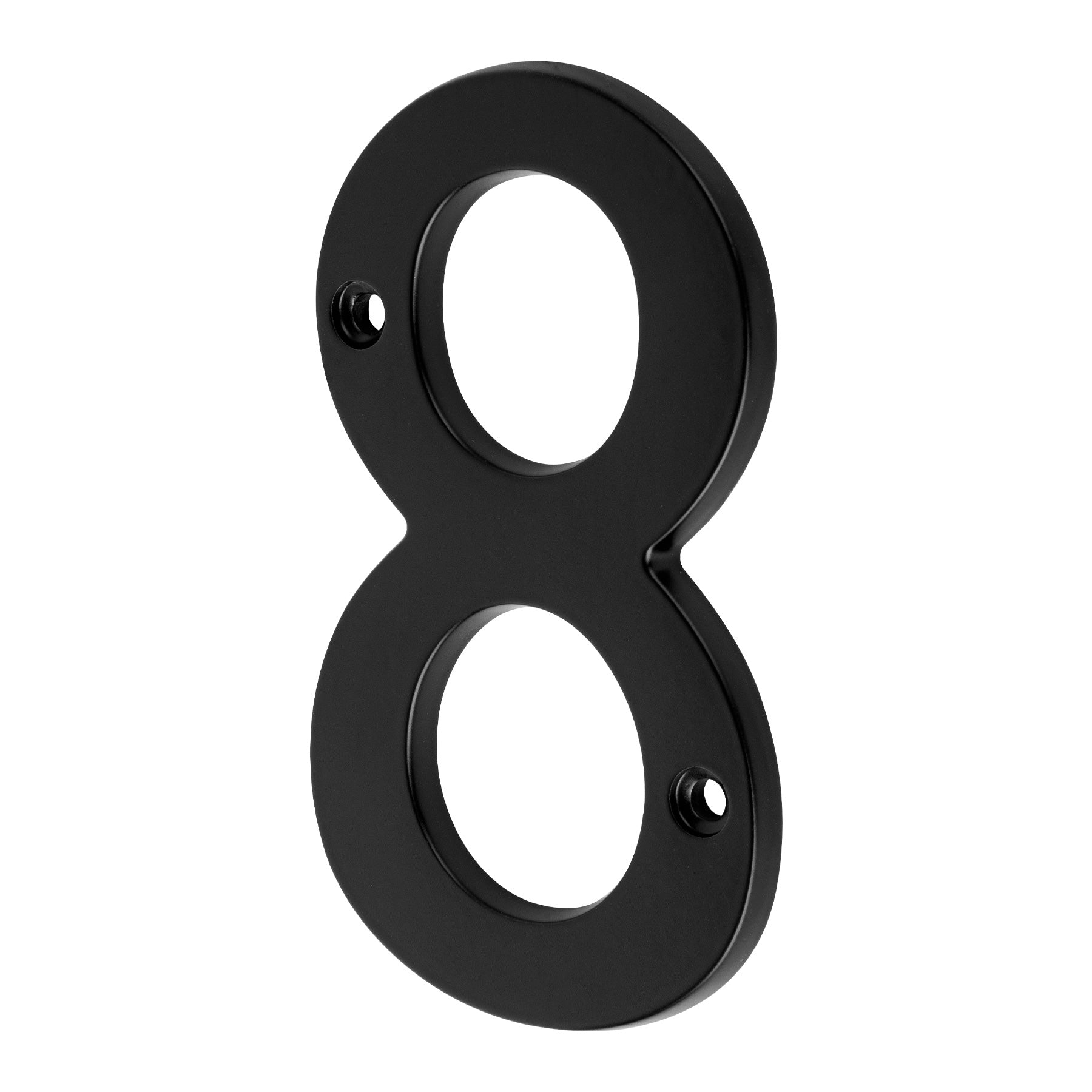 Numero 8 de laton solido 4', negro, HERMEX
