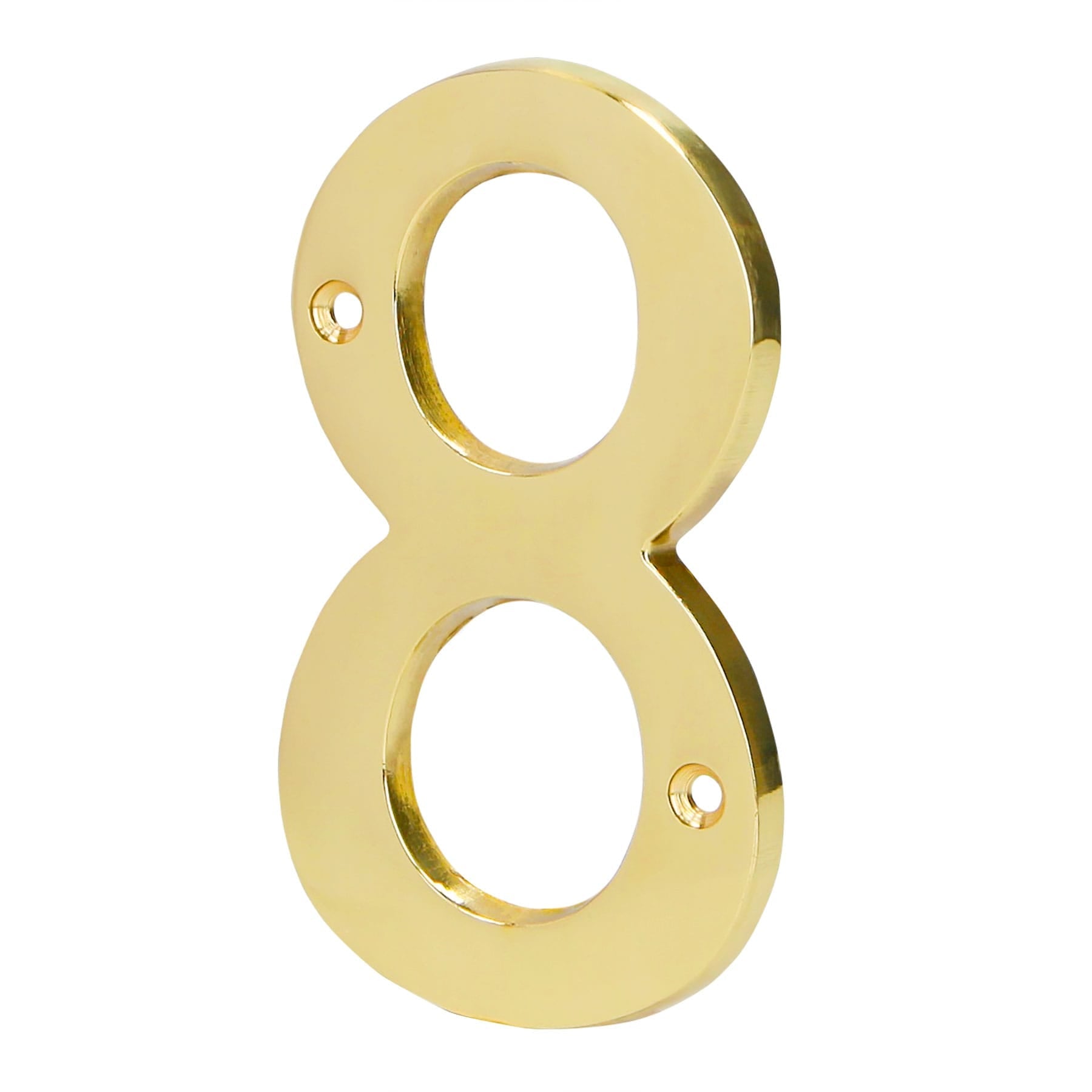 Numero 8 de laton solido 4', HERMEX