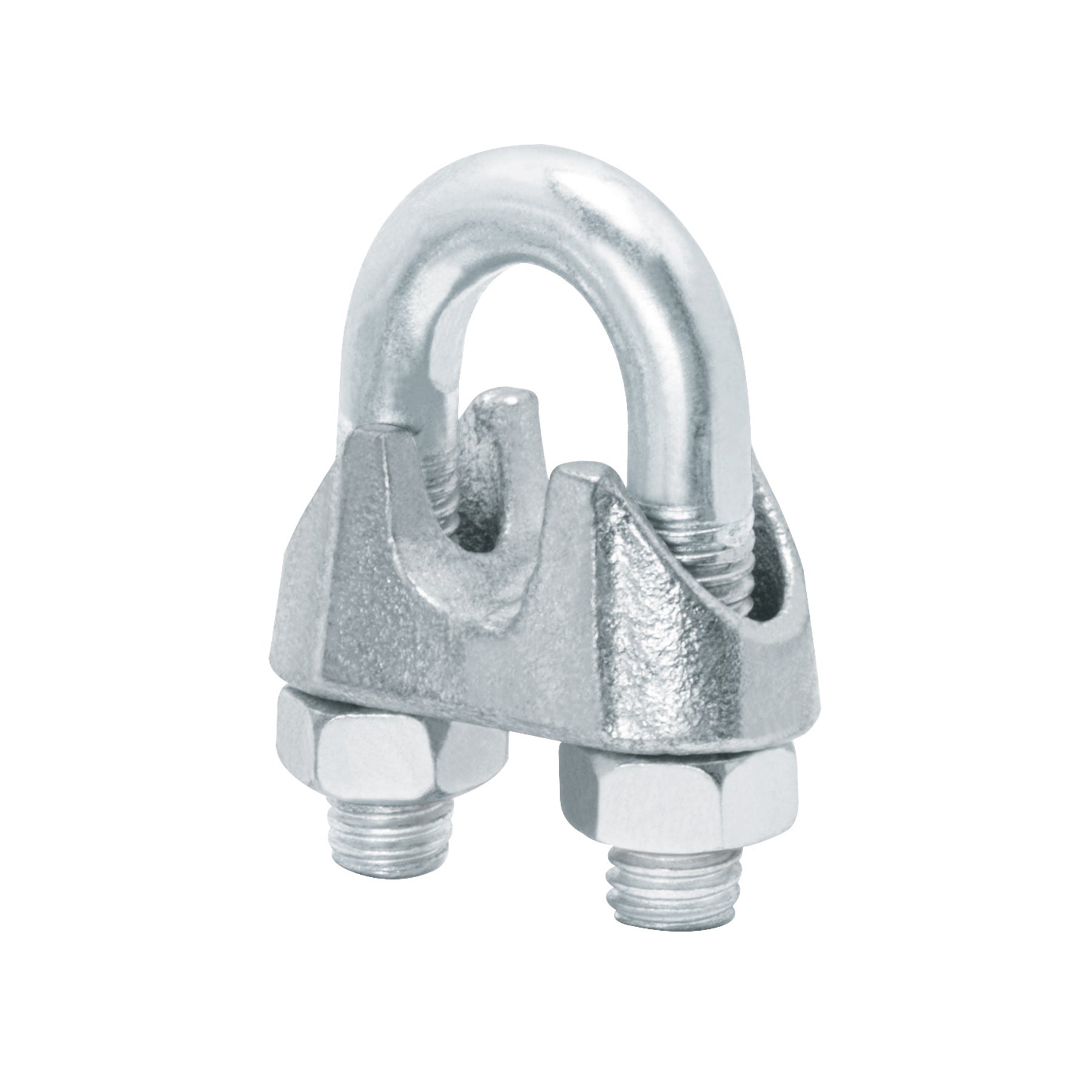 Blister c/1 nudo (perro) de hierro p/cable de 1/2', FIERO