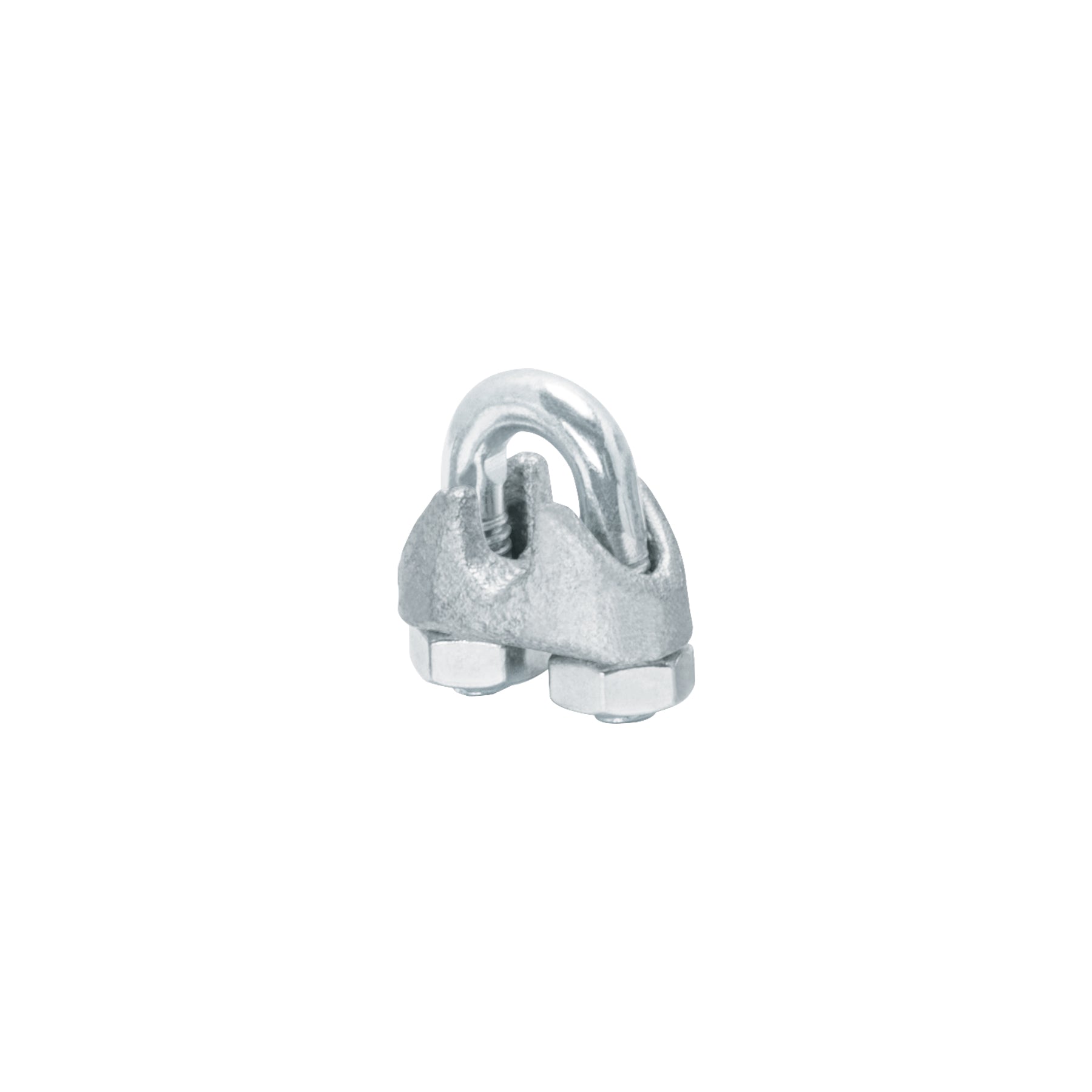 Bolsa c/50 nudos (perros) de hierro p/cable de 3/16', FIERO
