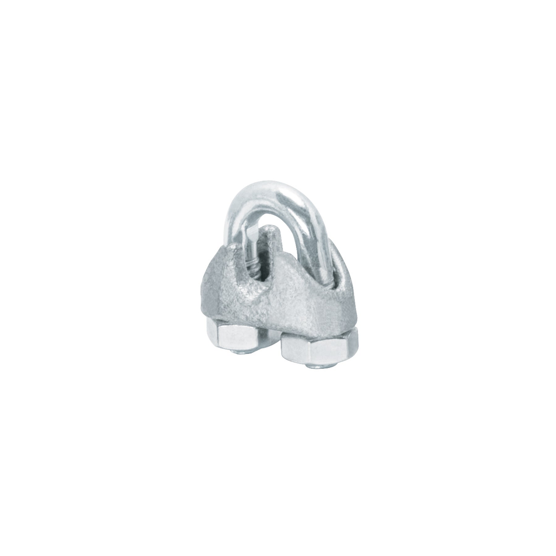Blister c/2 nudos (perros) de hierro p/cable de 3/16', FIERO