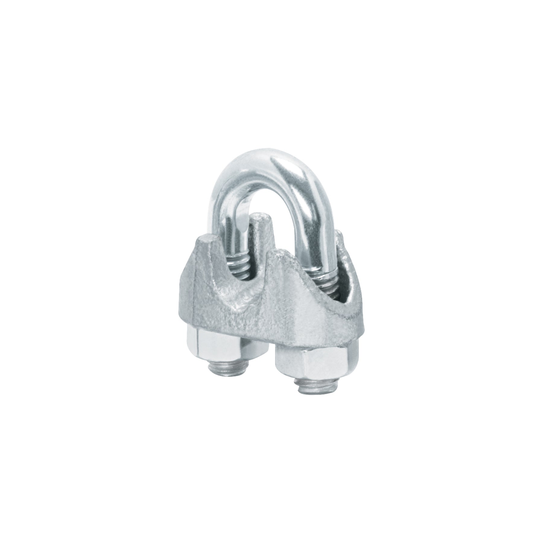 Bolsa c/25 nudos (perros) de hierro p/cable de 5/16', FIERO